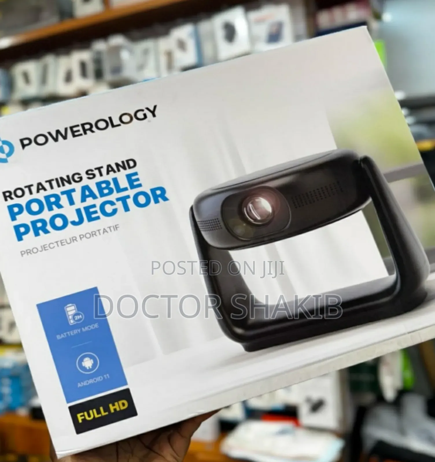 New Powerology Rotating Portable Projector
