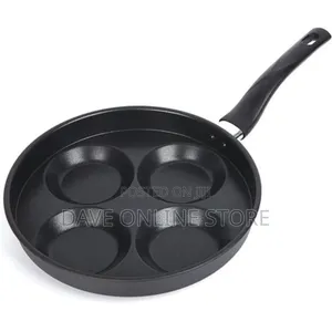 Non-Stick Iron Egg Cooker Ring Egg Frying Pan 4-Cup Shape,
