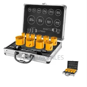 Ingco Bi-Metal Hole Saw Set 12pcs - Silver / Orange