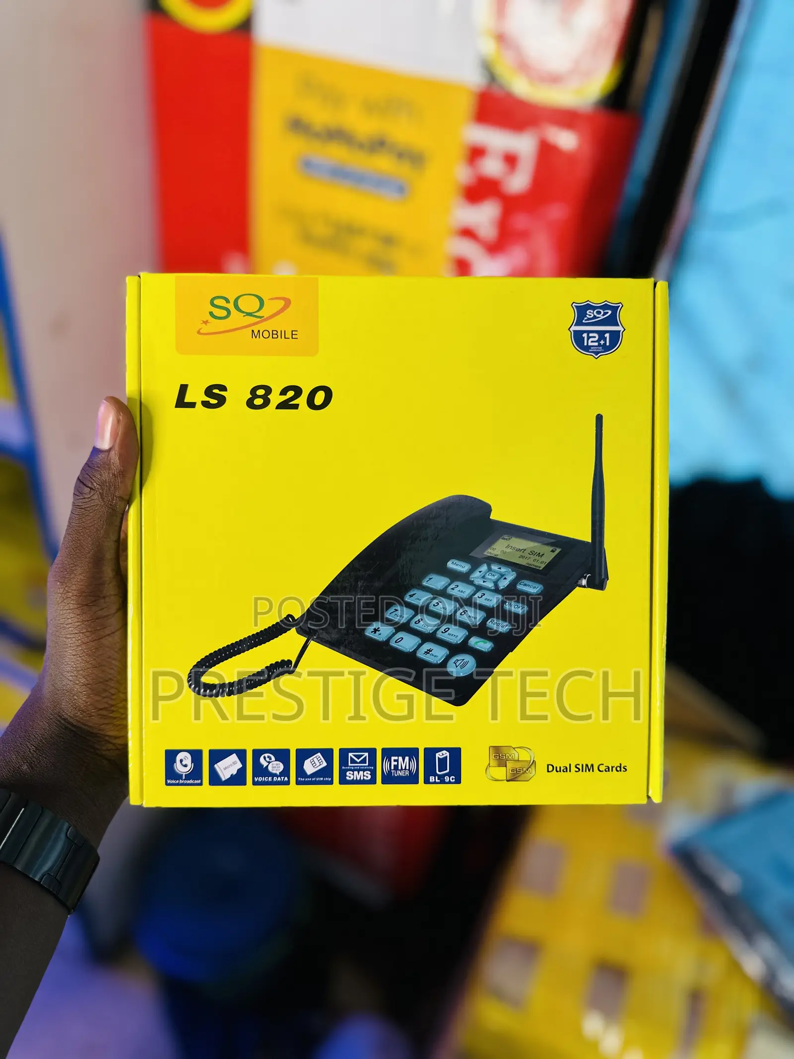 Sq Landline Phone Ls820 With Dual Sim Card for Home Office