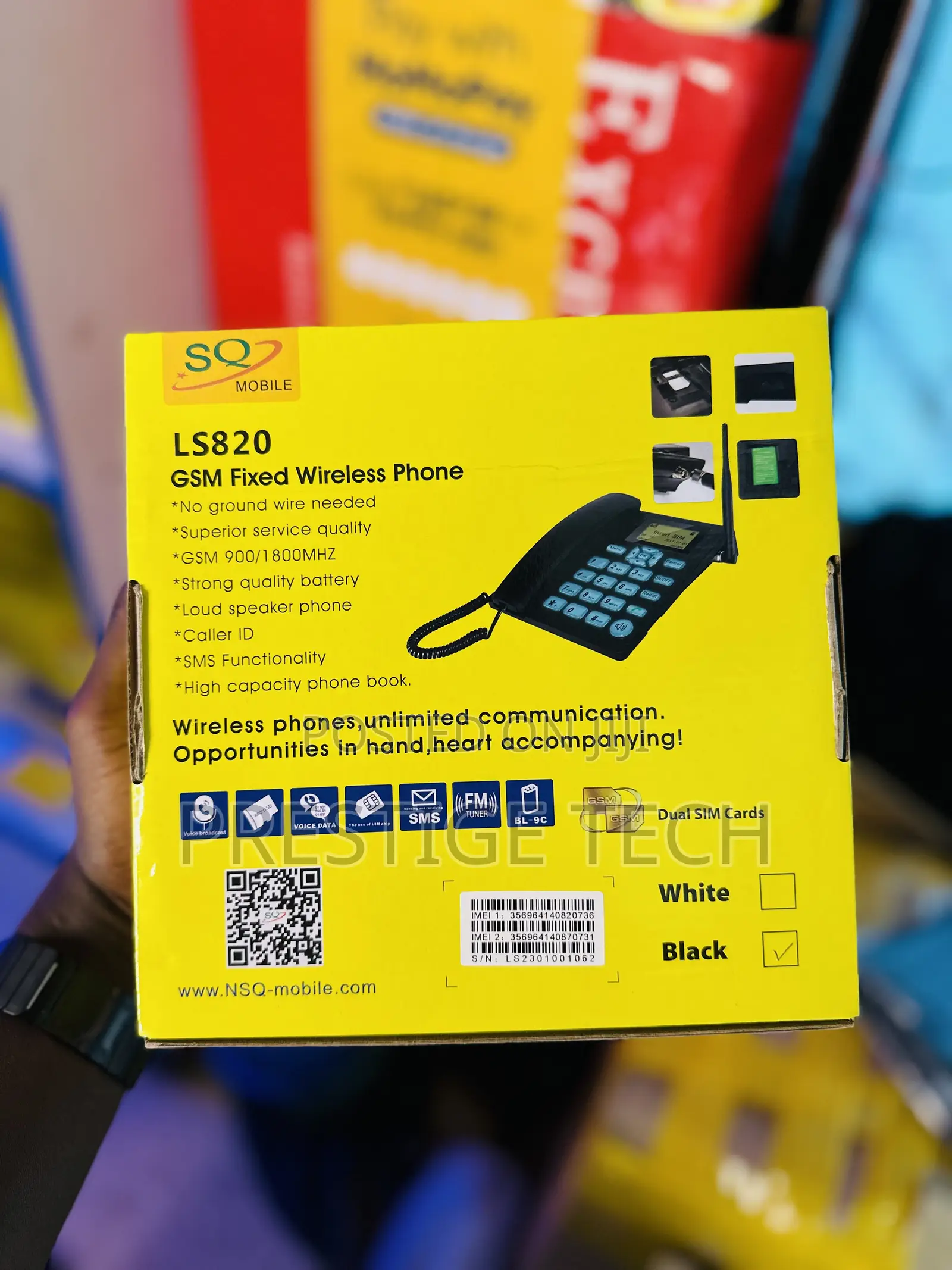 Sq Landline Phone Ls820 With Dual Sim Card for Home Office