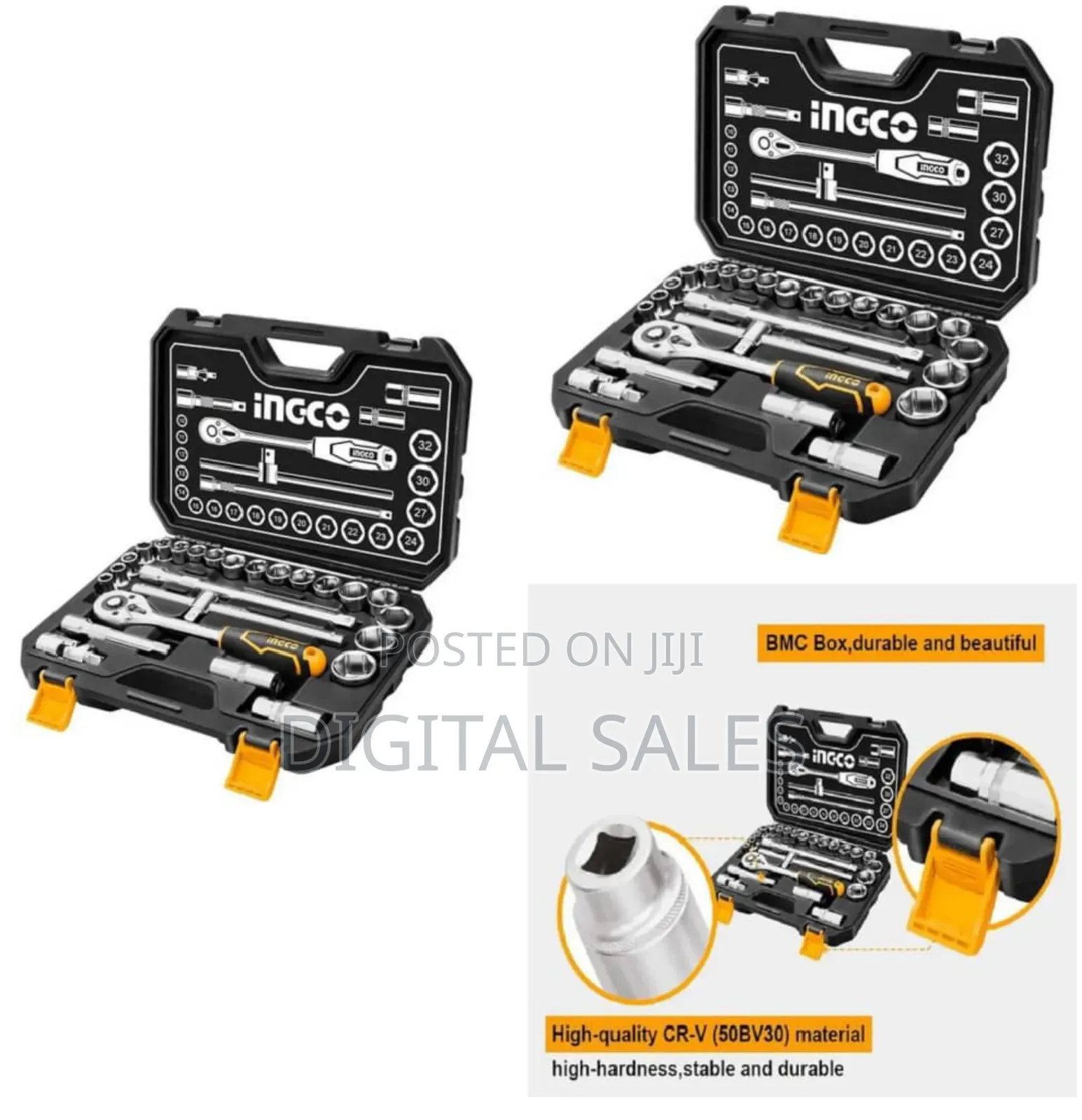 Ingco Socket Set 25pcs 1/2", Tool Kit