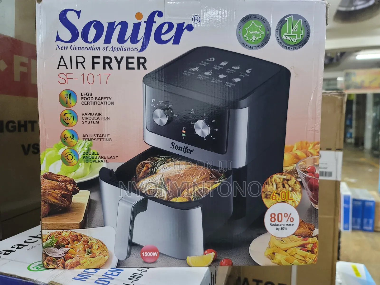 Sonifer 6liters Analog Automatic Air Fryer