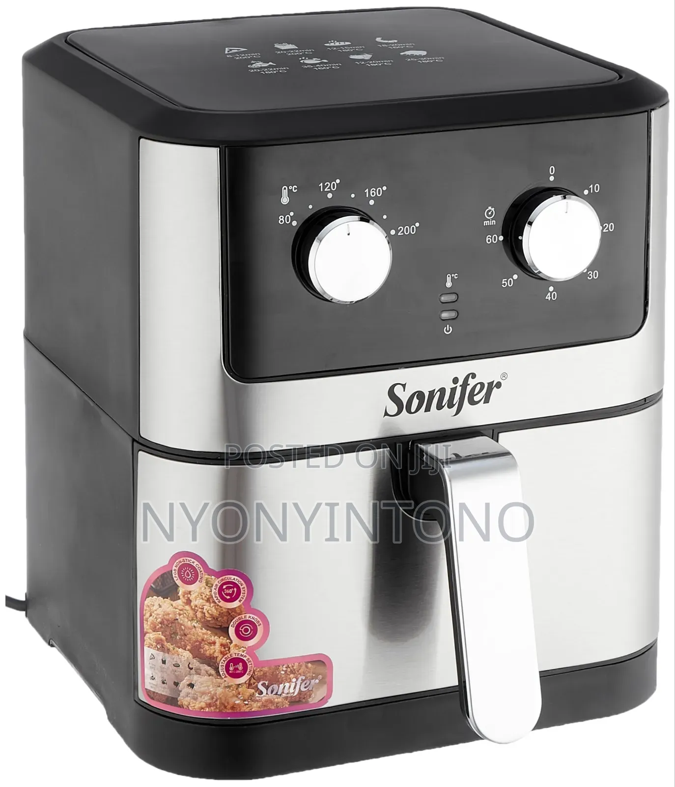 6liters Sonifer Automatic Air Fryer