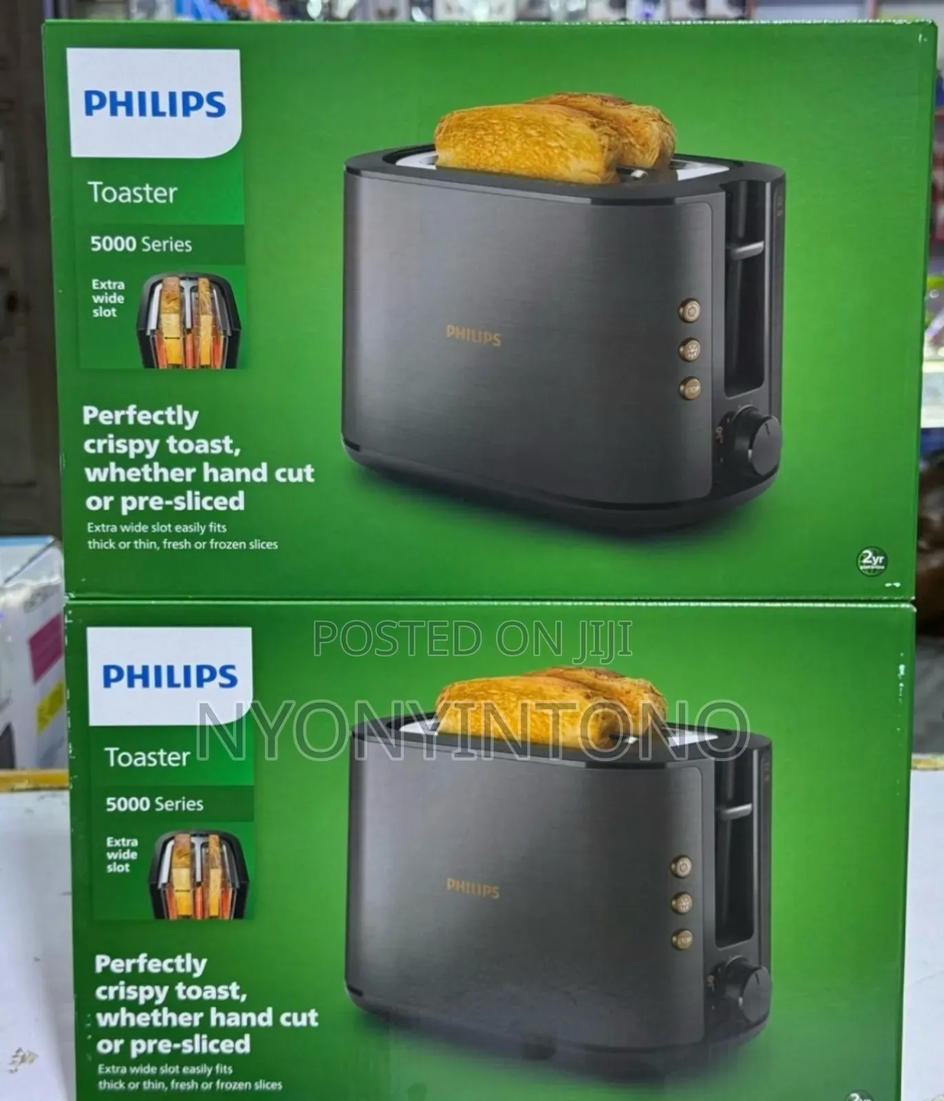 Philips Big Black Bread Toaster With 2yrs Warrantee