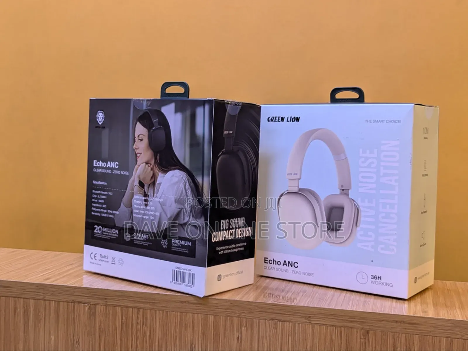 Green Lion Headphone Echo Anc, Clear Sound Zero Noise