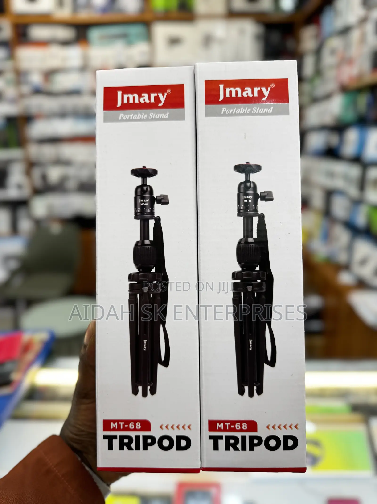 Jmary Mt-68 Table-Top Extendable Foldable Tripod Stand