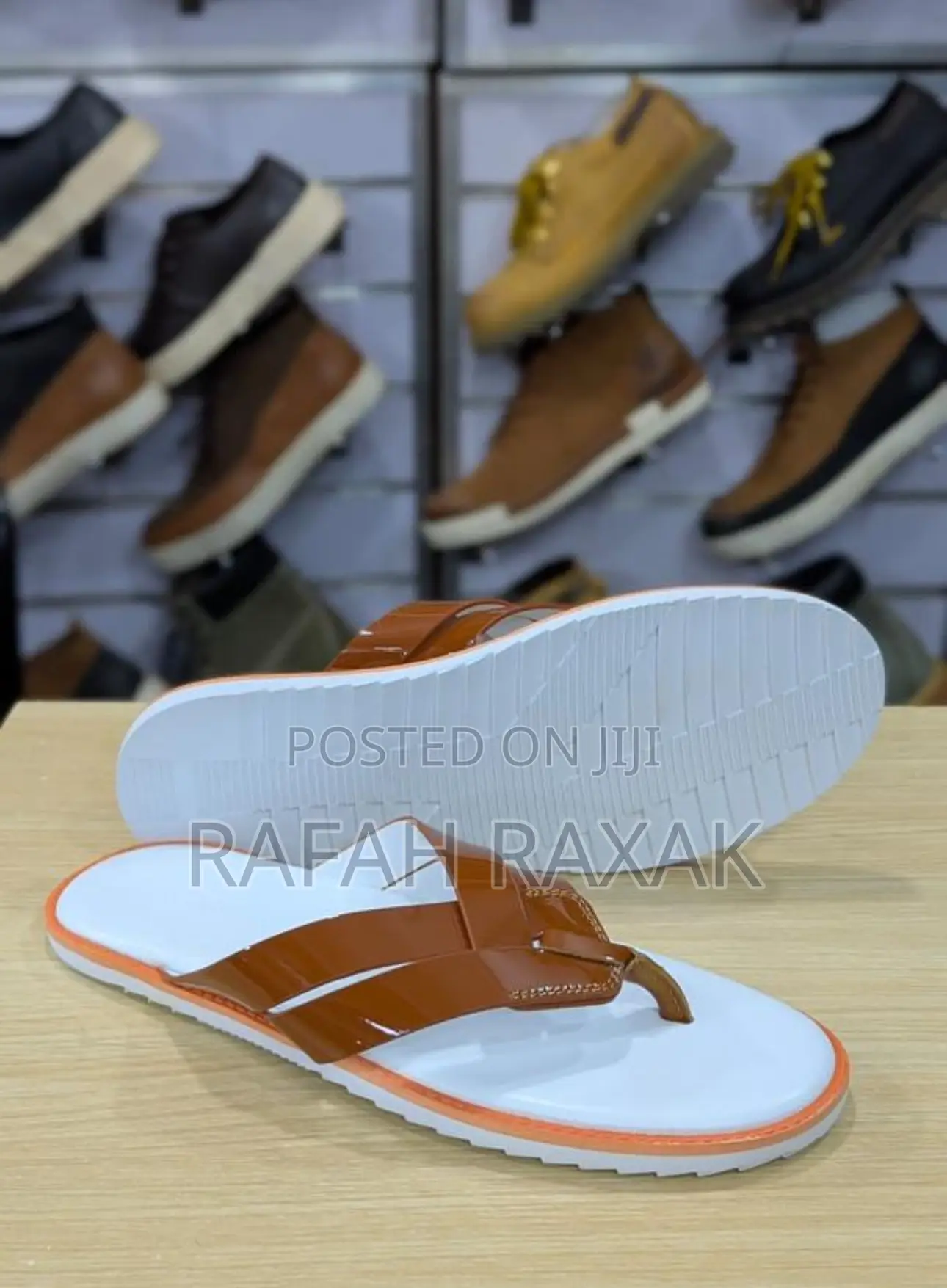Original Men’S Brown/White Hermes Sandals
