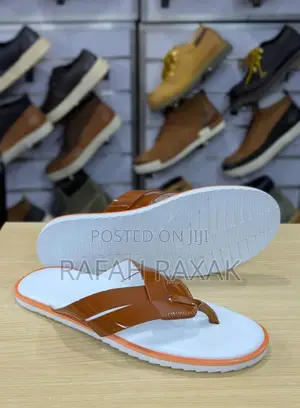 Original Men’S Brown/White Hermes Sandals