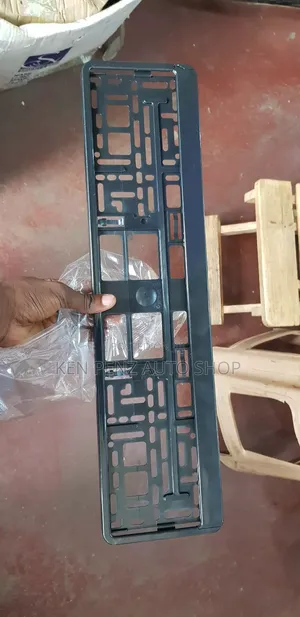 Black Single Lock Number Plate Cover/ Frames