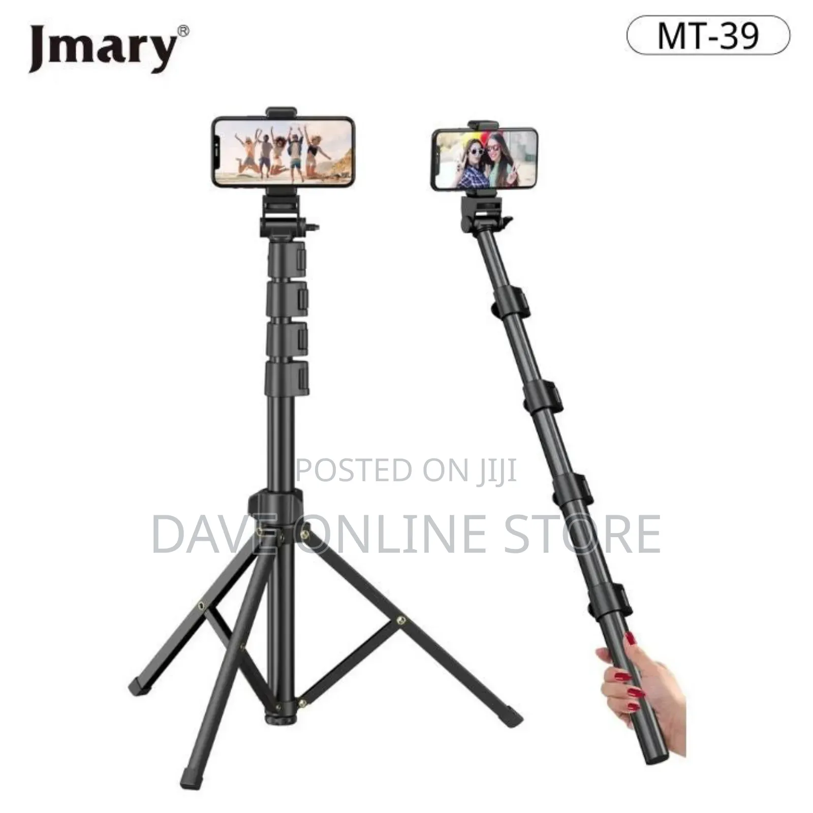 Jmary Portable Tripod, 2 in 1, Model Mt-39