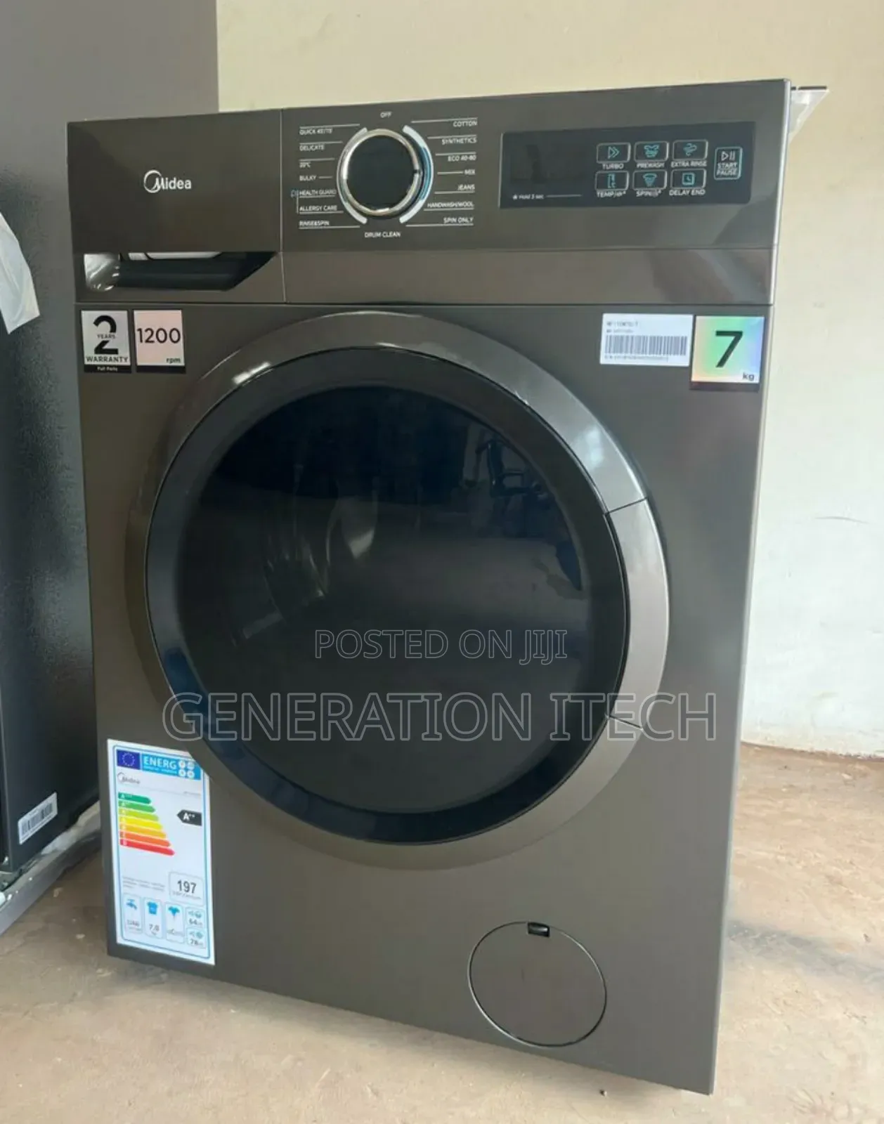 Midea Washing Machine 7kg- Front Loader