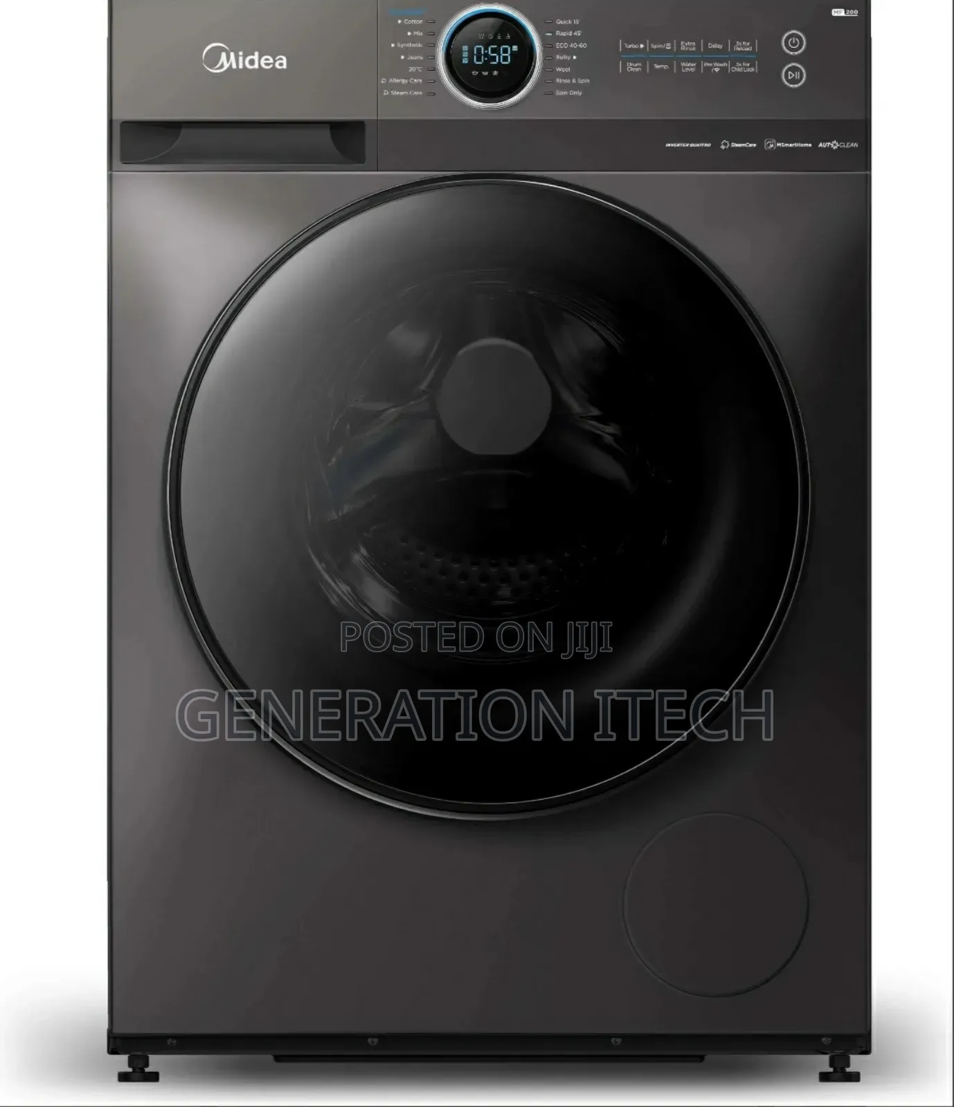 Midea Smart Washing Machine - 8kg-With Lunar Dial, Wifi