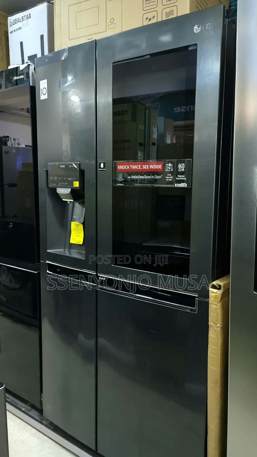Lg 674l Side-by-Side Fridge - Knock Twice