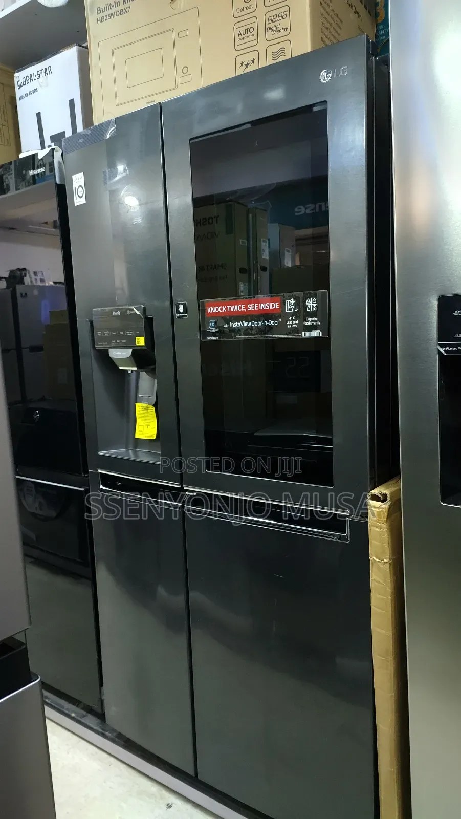 Lg 674l Side-by-Side Fridge - Knock Twice