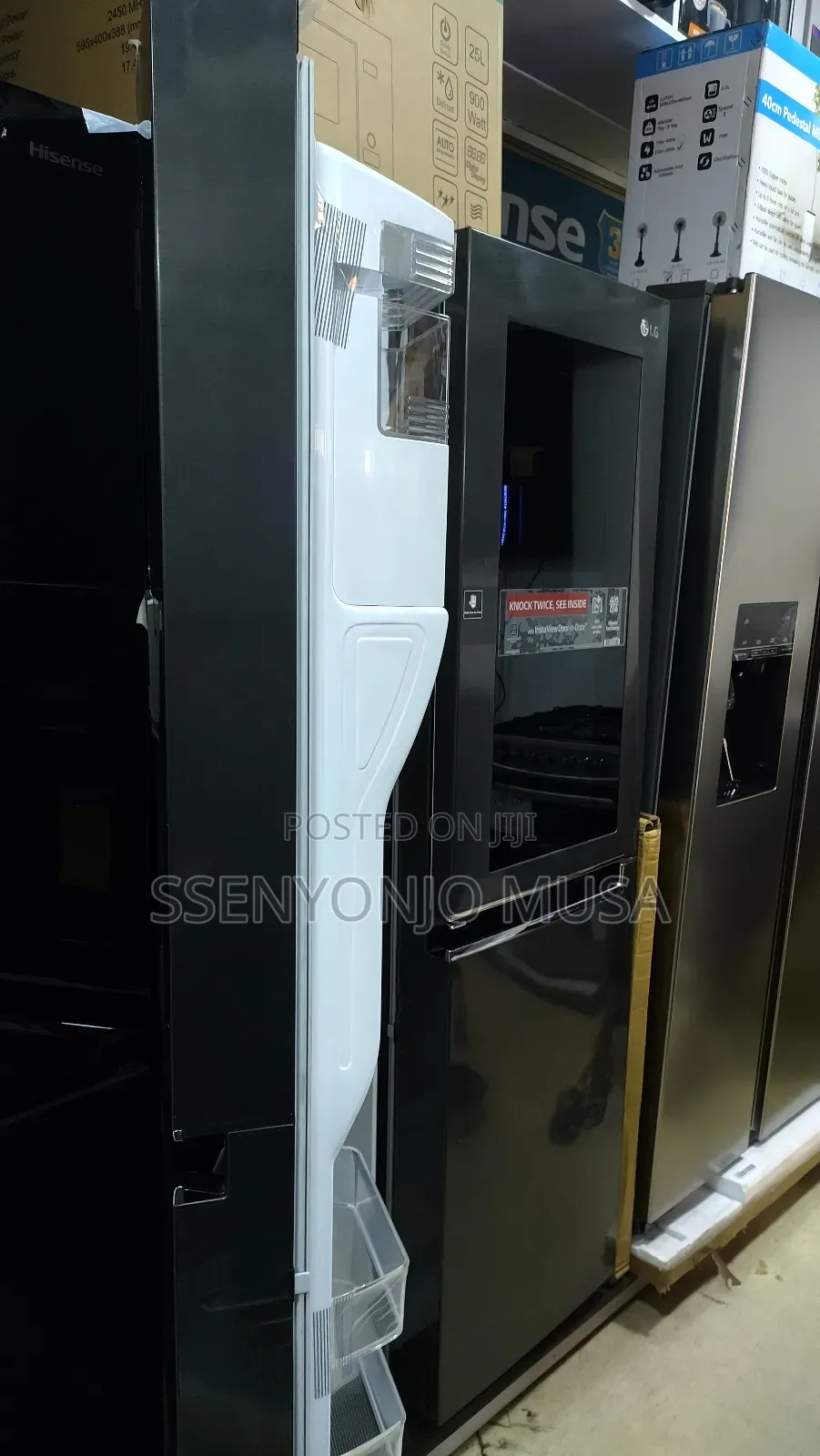 Lg 674l Side-by-Side Fridge - Knock Twice