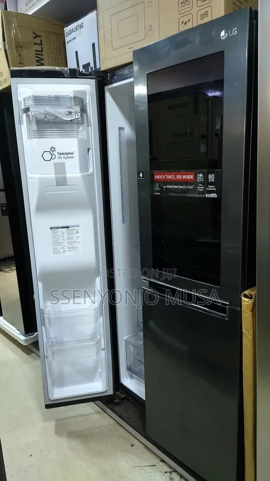 Lg 674l Side-by-Side Fridge - Knock Twice