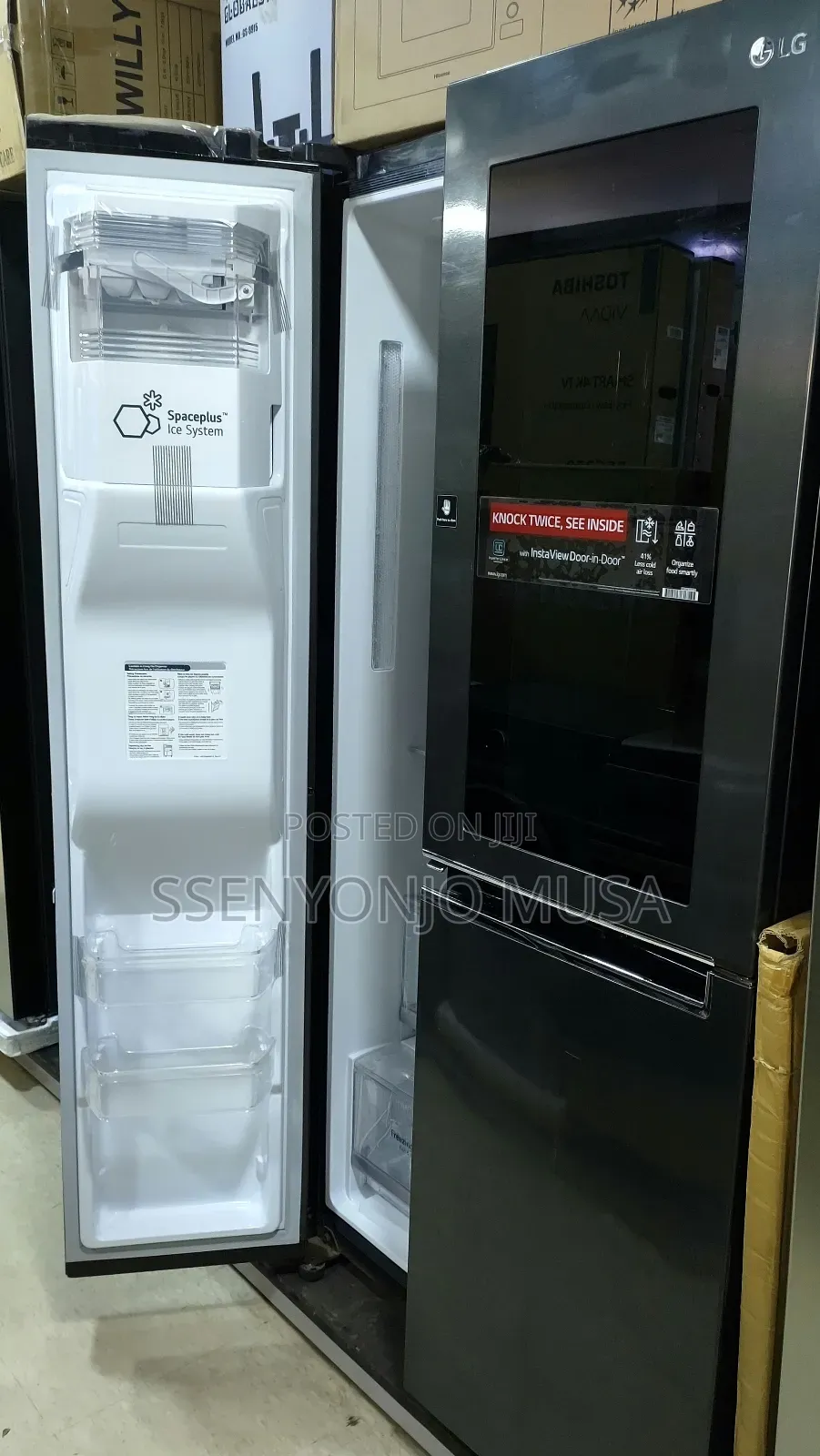 Lg 674l Side-by-Side Fridge - Knock Twice