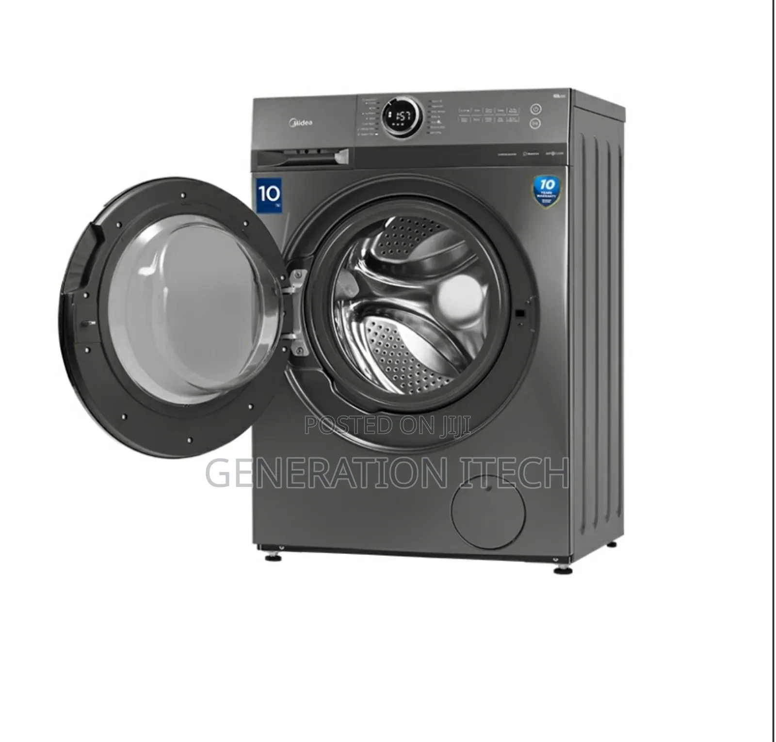 Midea Smart Washing Machine - 10kgs- Front Loader With Wifi