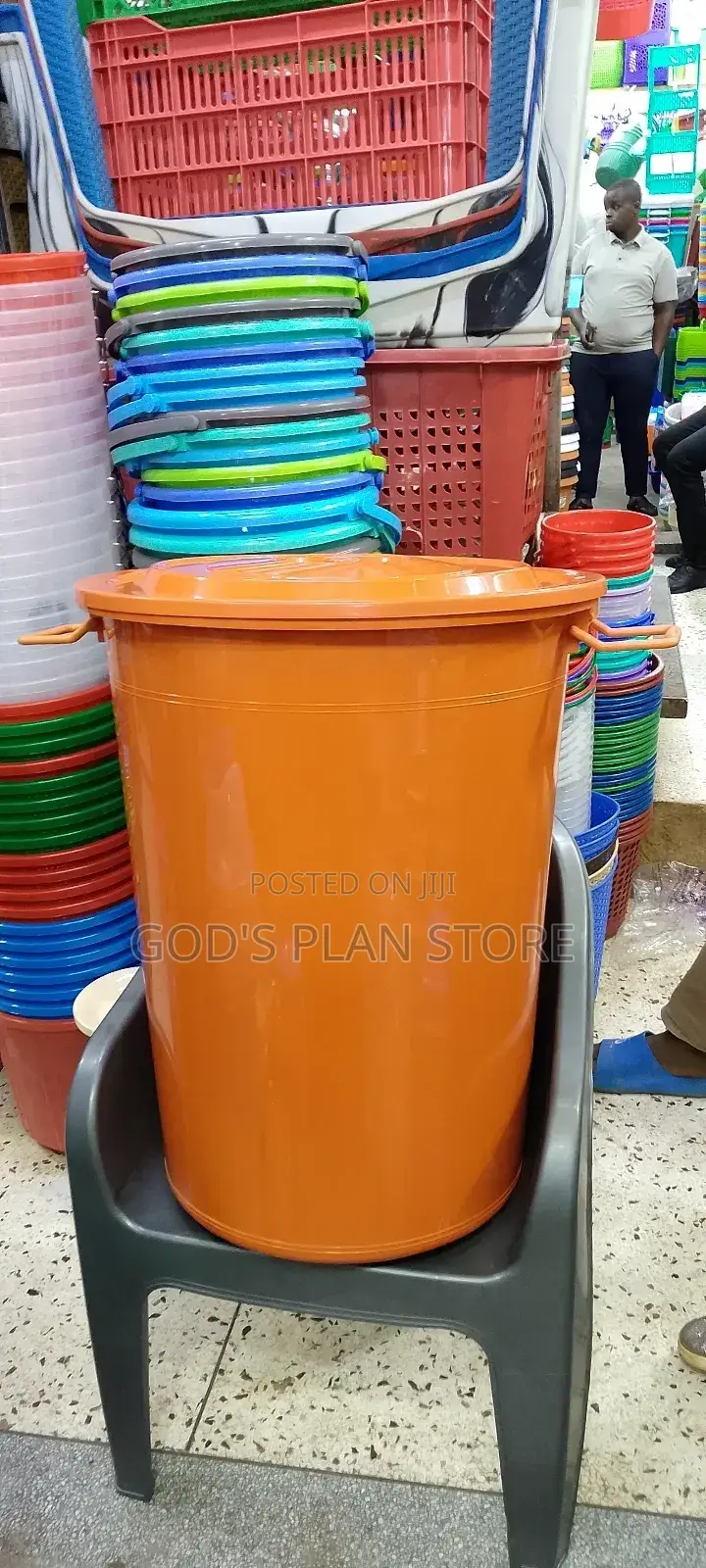 Plastic Storage Buckets 120litres
