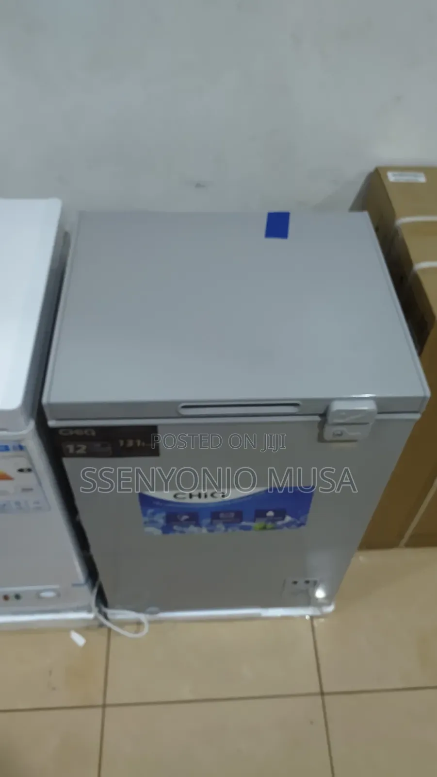 Chiq 130l Deep Freezer - Silver, German Technology