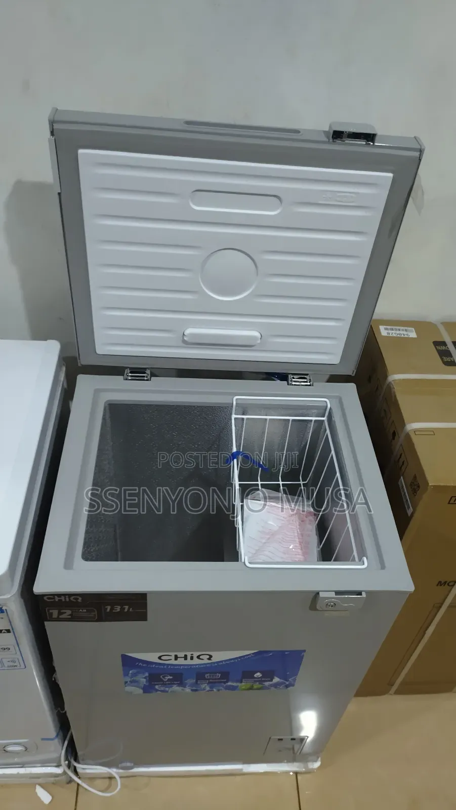 Chiq 130l Deep Freezer - Silver, German Technology
