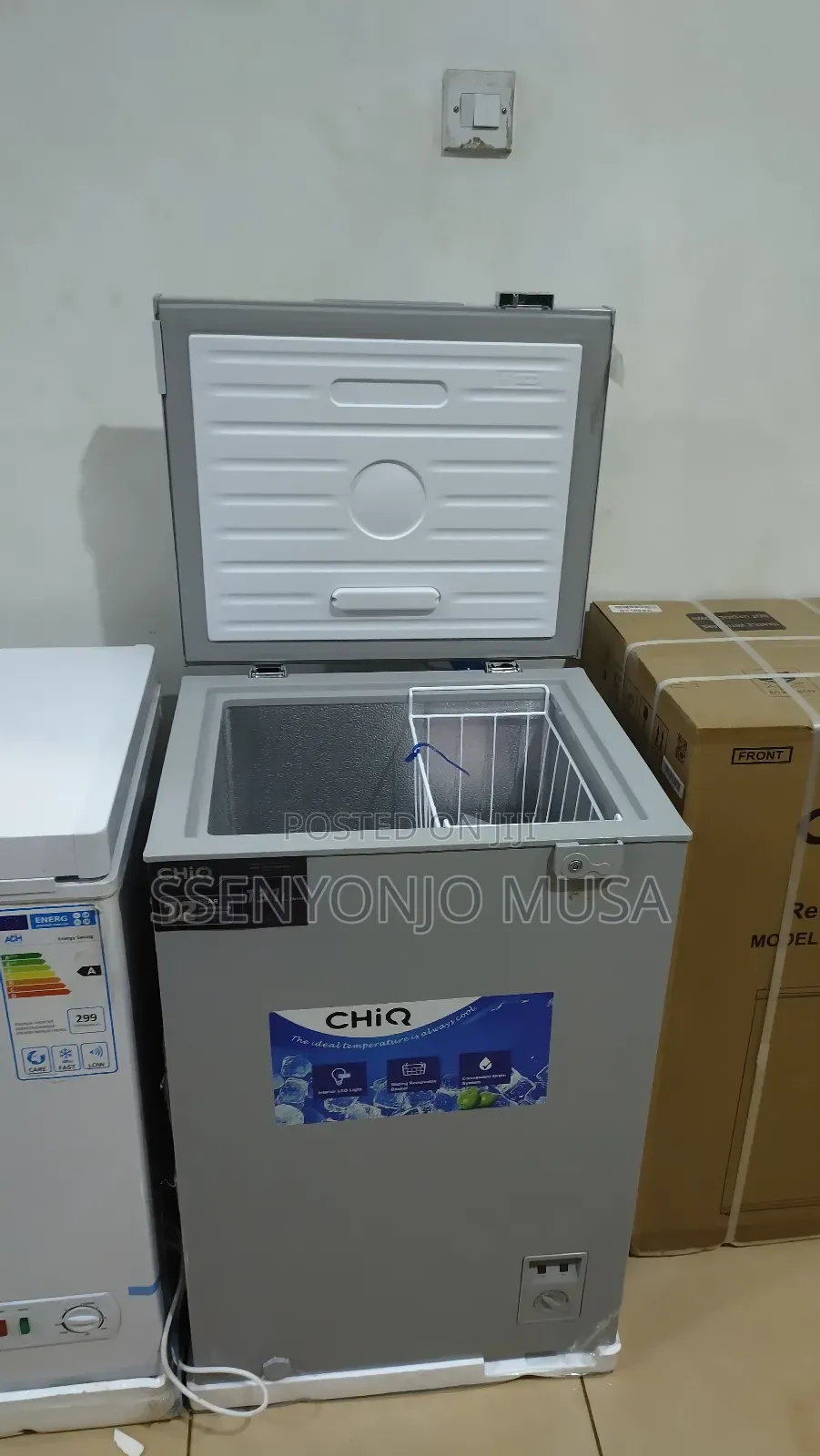 Chiq 130l Deep Freezer - Silver, German Technology