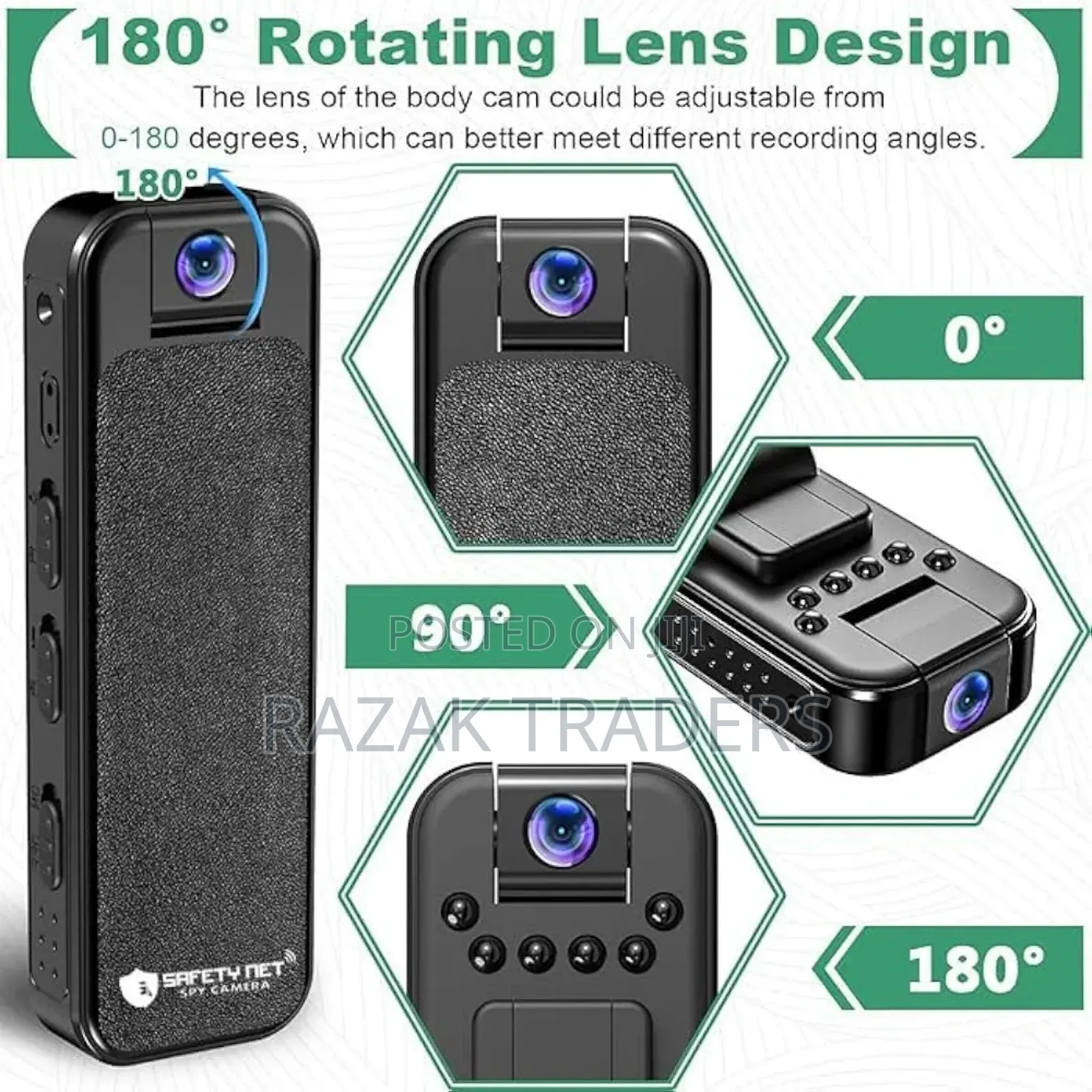 Safety Net Body Worn Camera | Hd 1080p Video Recorder