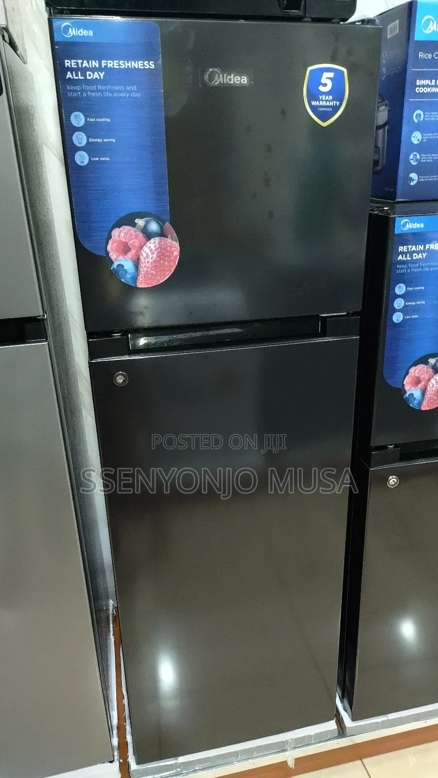 Midea Fridge 237l Double Door With Top Mount Freezer