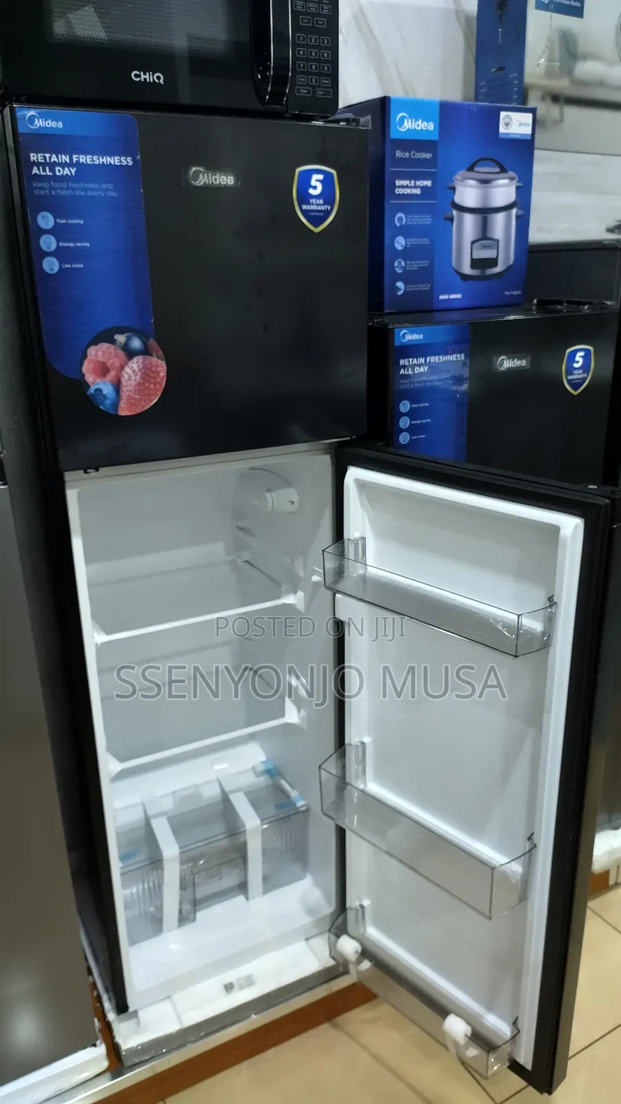 Midea Fridge 237l Double Door With Top Mount Freezer
