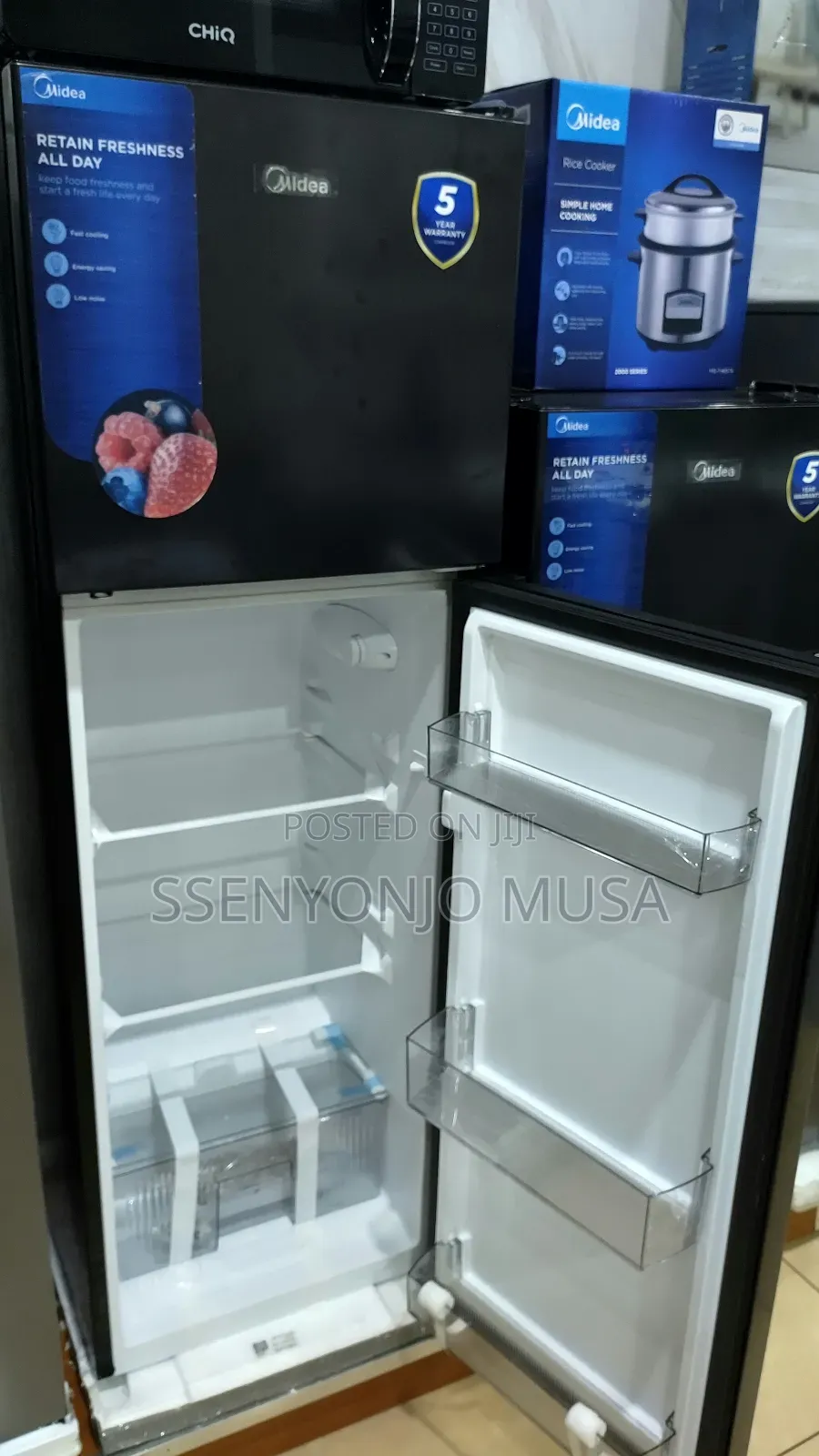 Midea Fridge 237l Double Door With Top Mount Freezer