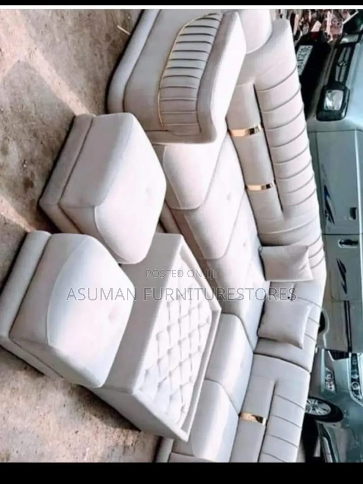 Luxury 6seater L-Shape Sofa Set Call Us On