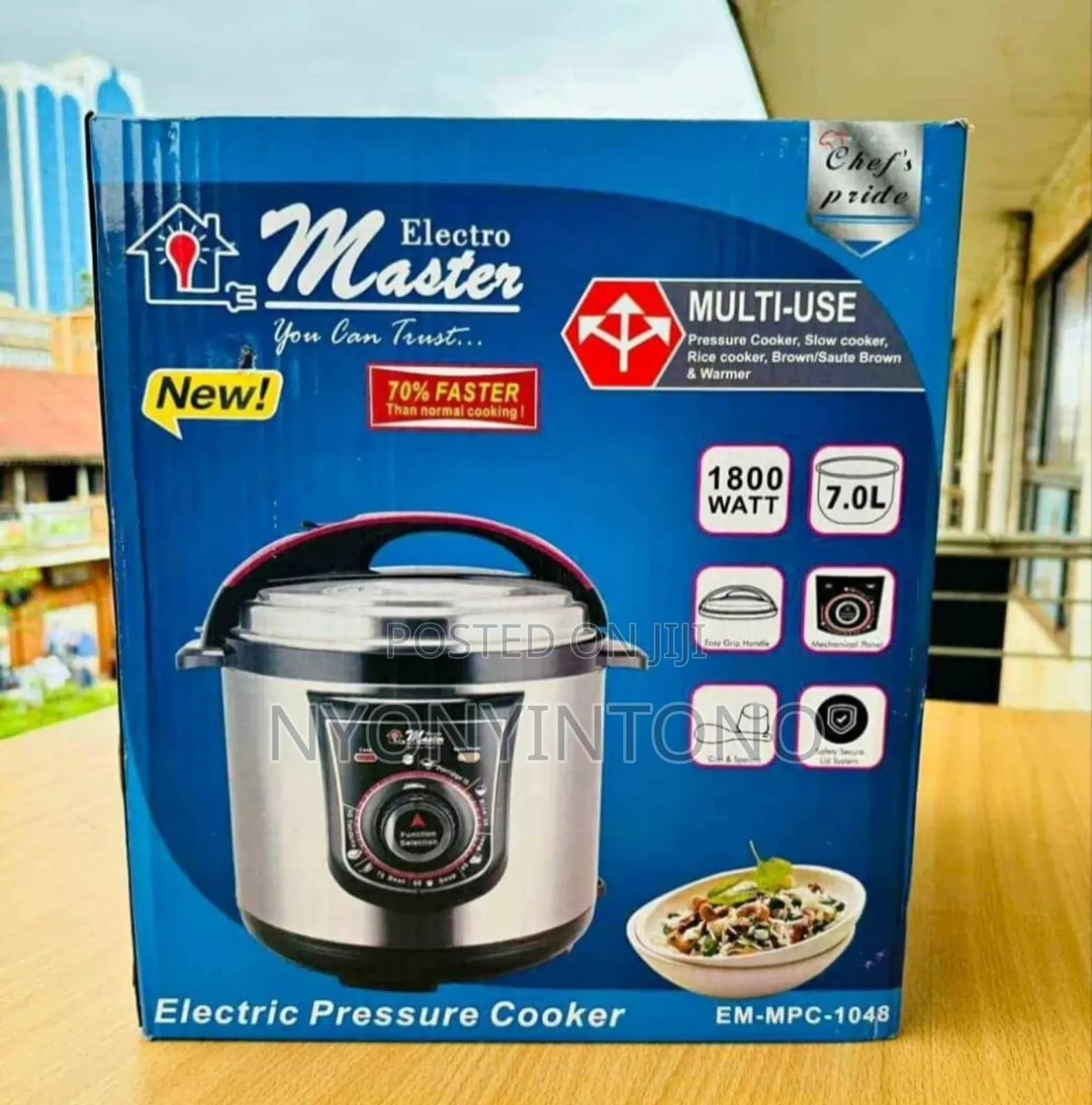 Electro Master 7litres Automatic Pressure Cooker