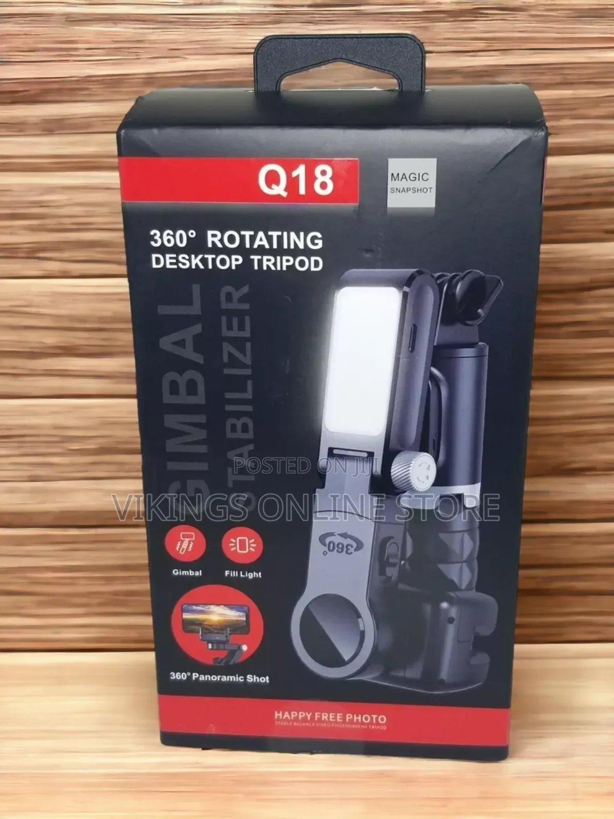 Q18 Gimbal Stabilizer: 360degree Rotation