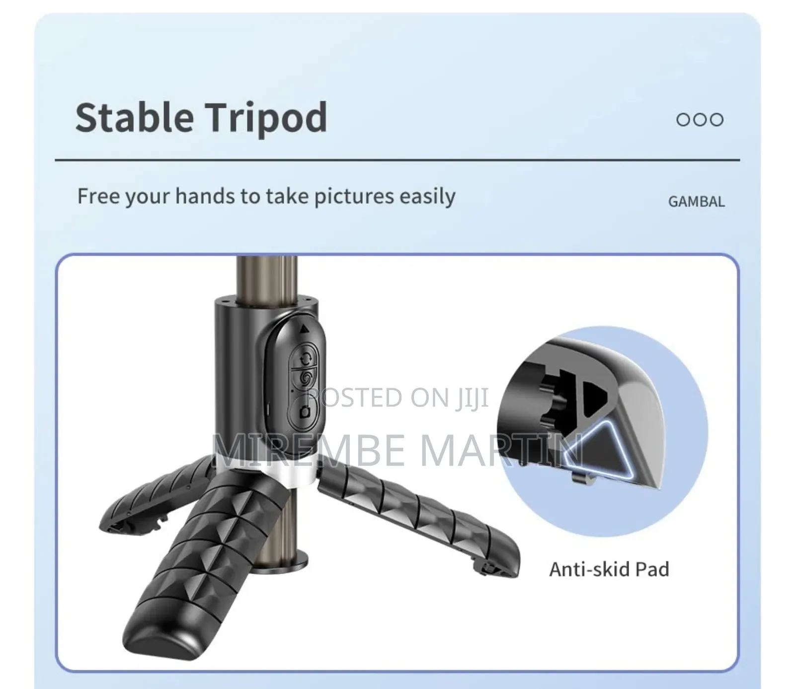Q18 3-Axis Smartphone Gimbal With Selfie Stick Tripod