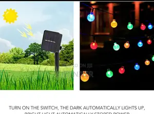 Outdoor Solar String Lights, Leds With 8 Lighting Modes
