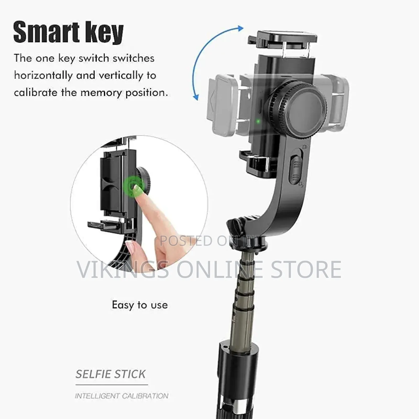 Q08 Gimbal Stabilizer Selfie Stick and Tripod