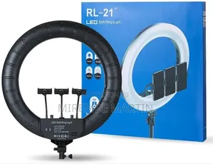 Generic Led 21 Inch Ringlight With Tripod 3 Phone Holders