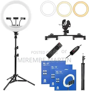 Generic Led 21 Inch Ringlight With Tripod 3 Phone Holders