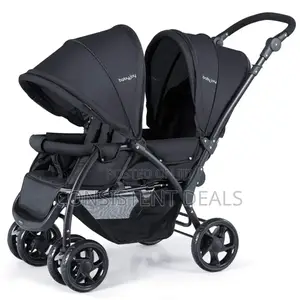 Twin Baby Stroller With a Folding Trolley