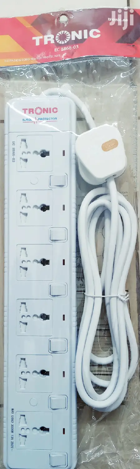 Tronic 6 Way Extension With Surge Protection 13AMP
