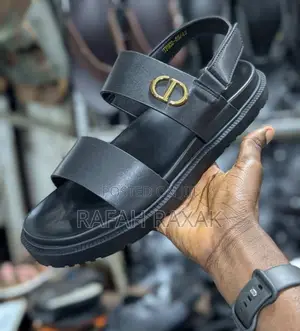 Original Christian Dior Ankle Strap Leather Sandals