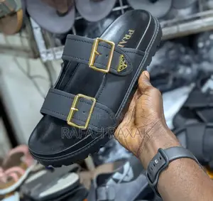 Original Prada Luxury Double Buckle/Strap Sandals