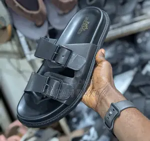 Original Men’S Hermes Luxury Double Buckle/Strap Sandals