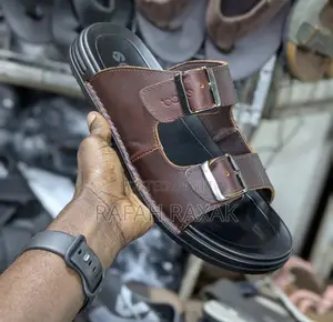 Original Ecco Double Buckle/Strap Leather Sandals