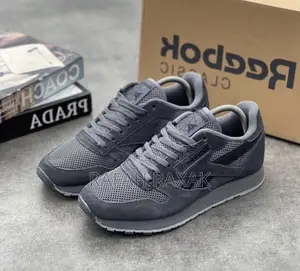 Reebok Classic Smoke Gray Suede Sneaker