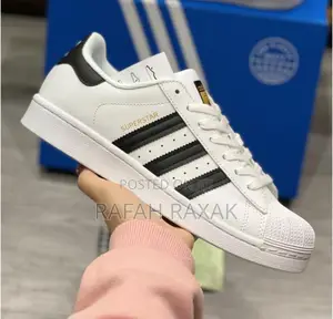 Original White Black Stripes Adidas Superstar Sneakers