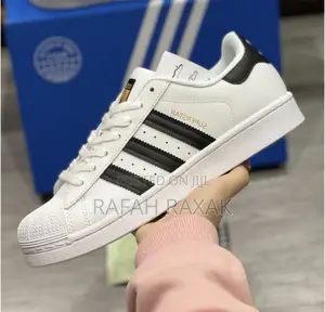 Original White Black Stripes Adidas Superstar Sneakers