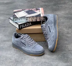 Original Gray Suede Reebok Classic “Club C” Casual Sneakers