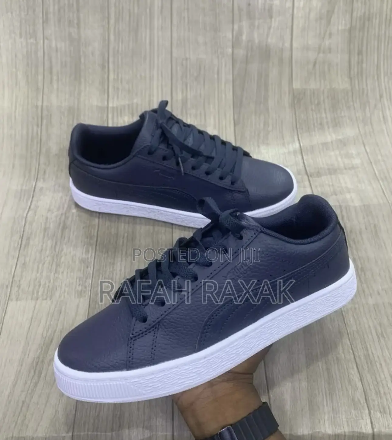 Original Blue/White Puma Suede Classic Leather Sneakers